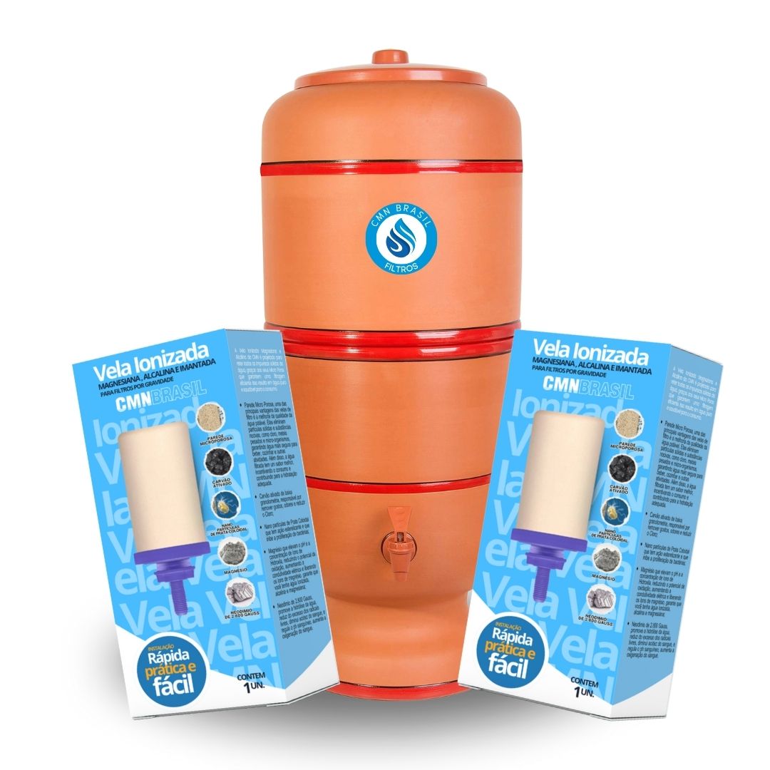 Pack 1 Filtro de Barro + 2 Velas Alcalinas