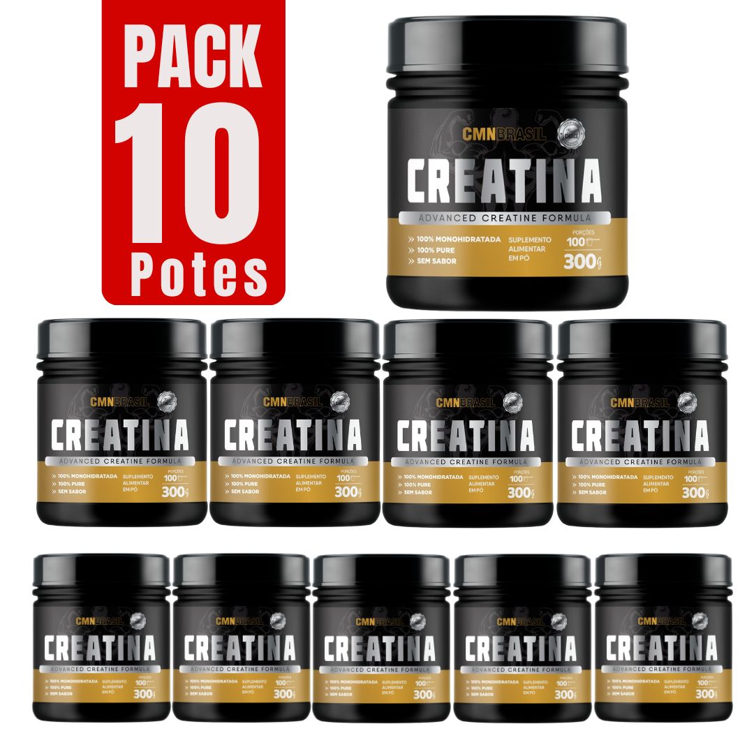 Pack com 10 Creatina CMN
