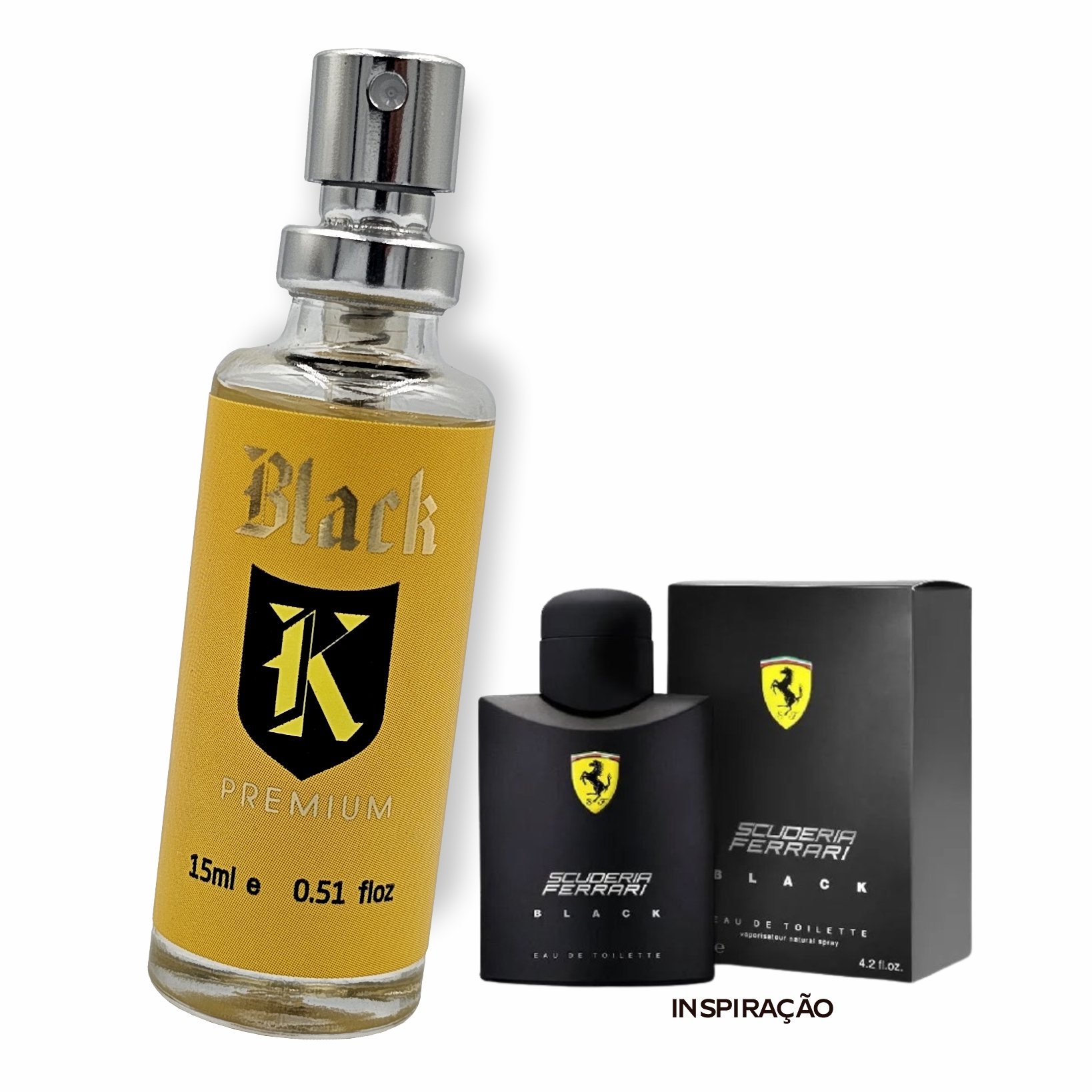 Perfume 15ml - Black K Premium (Inspirado em Boss)